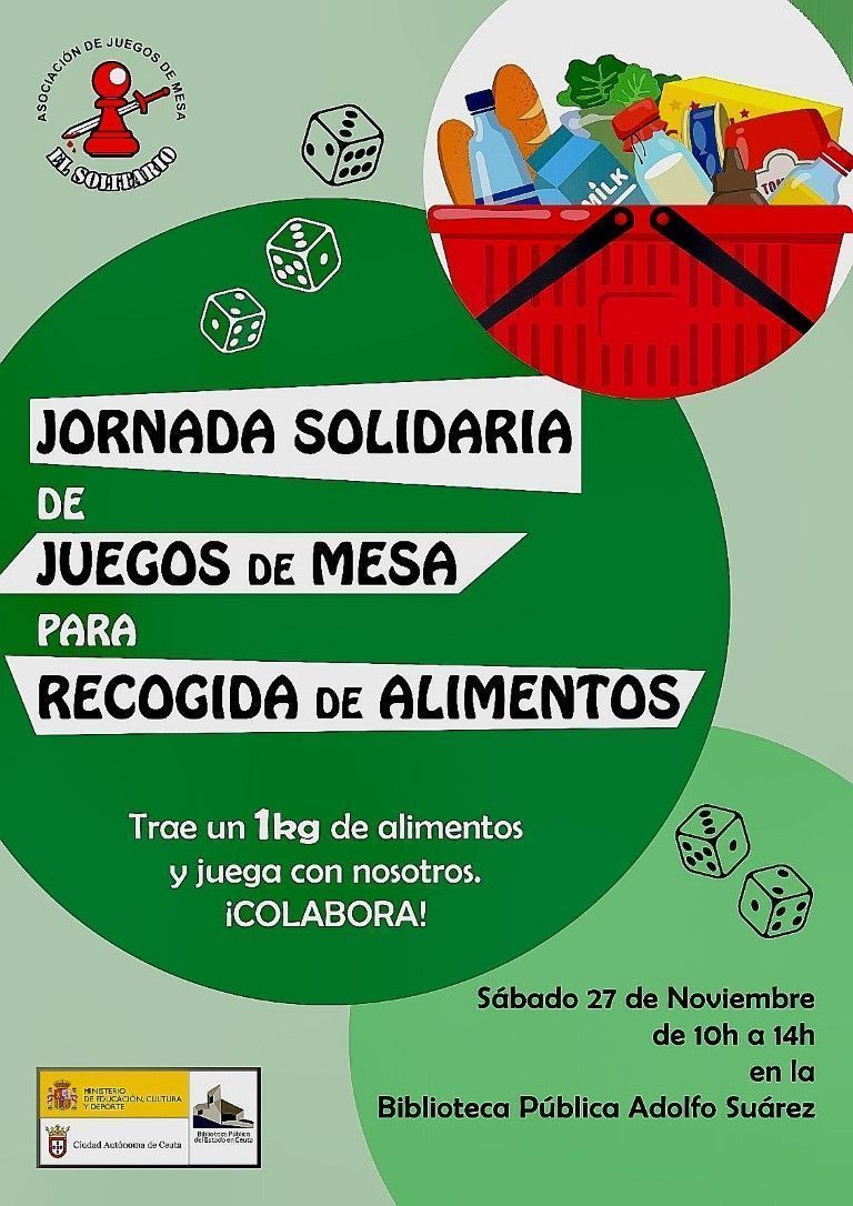 Juegos de Mesa por una buena causa: recaudar alimentos