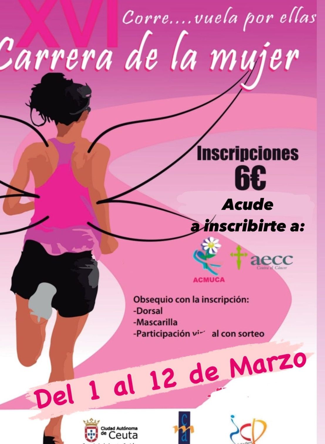 Ampliado el plazo para participar en la XVI Carrera de la Mujer