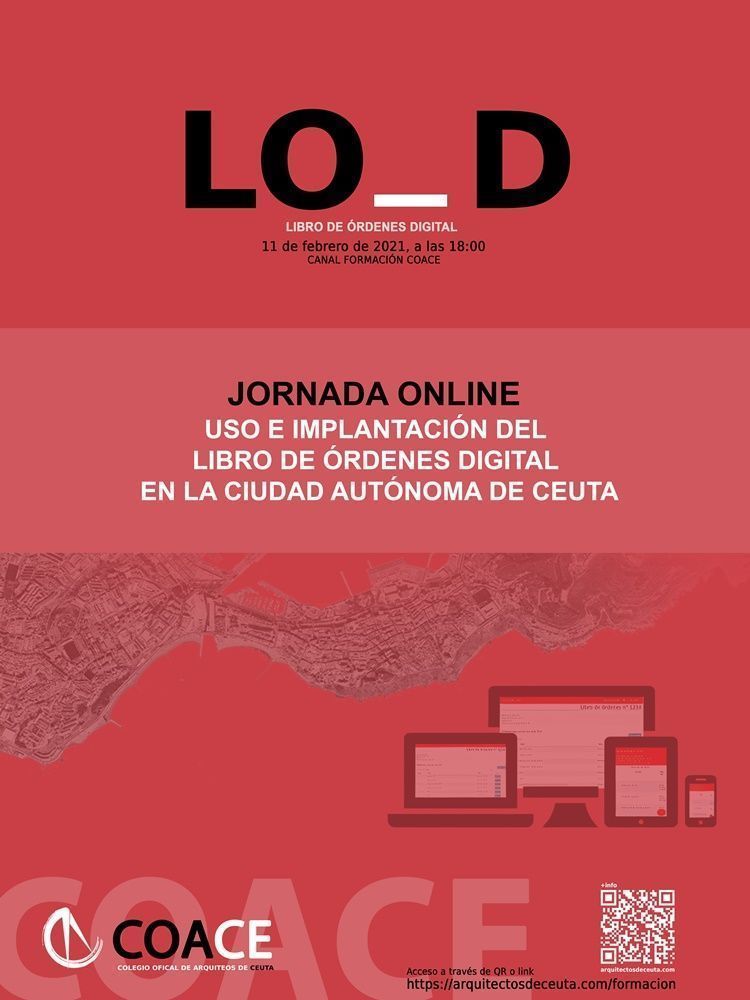 El Colegio de Arquitectos de Ceuta imparte una jornada online sobre el Libro de Órdenes Digital