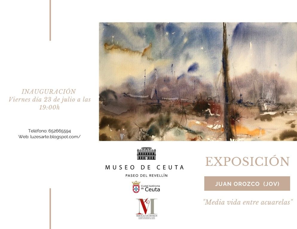 El Museo del Paseo del Revellín acoge desde mañana la muestra Media vida entre acuarelas, de Juan Orozco    