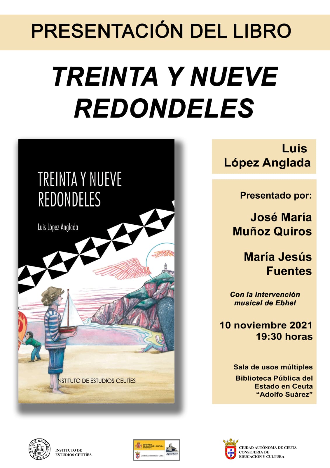 La biblioteca acoge este miércoles la presentación de 'Treinta y nueve redondeles' de López Anglada