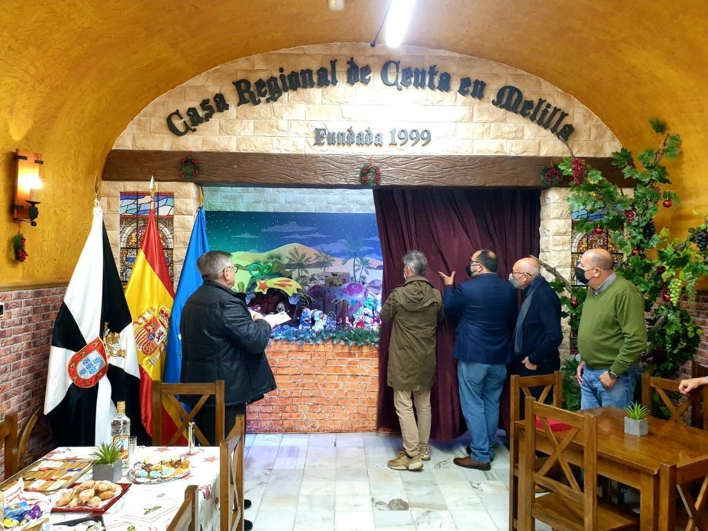 La Casa Regional de Ceuta en Melilla inaugura su belén oficial