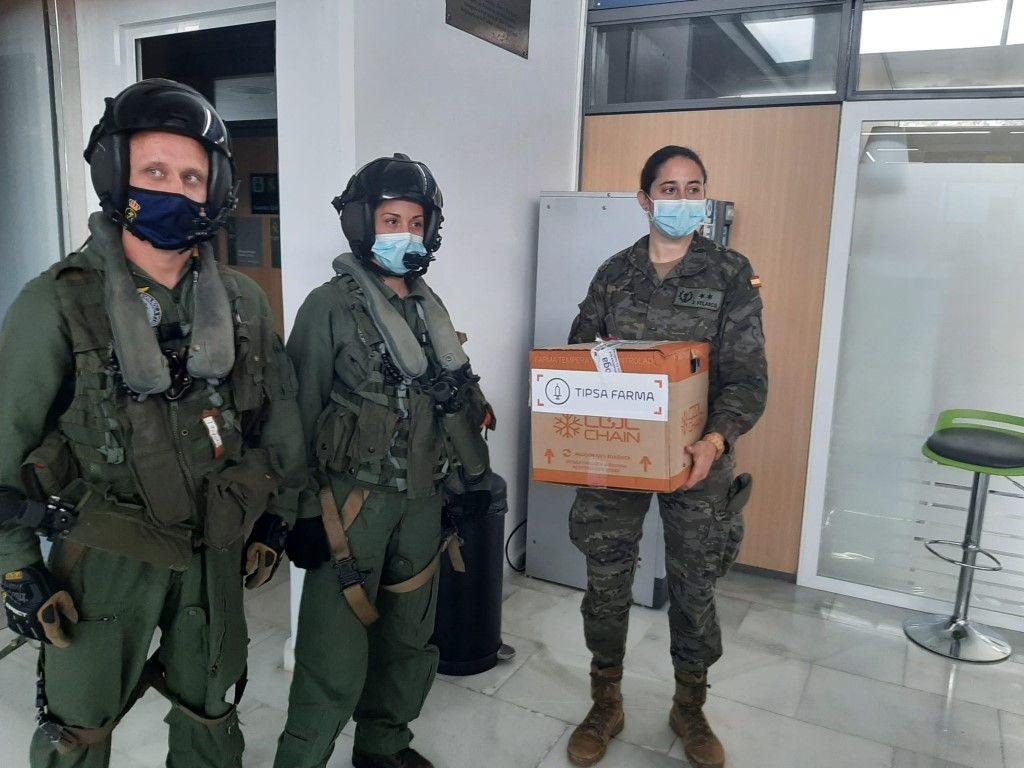 Ceuta recibe la primera remesa de vacunas de Jansen