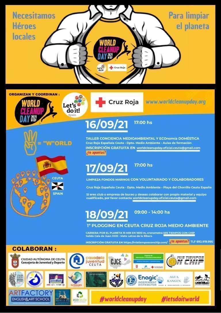La Cruz Roja en Ceuta organiza el Día Mundial de la Limpieza