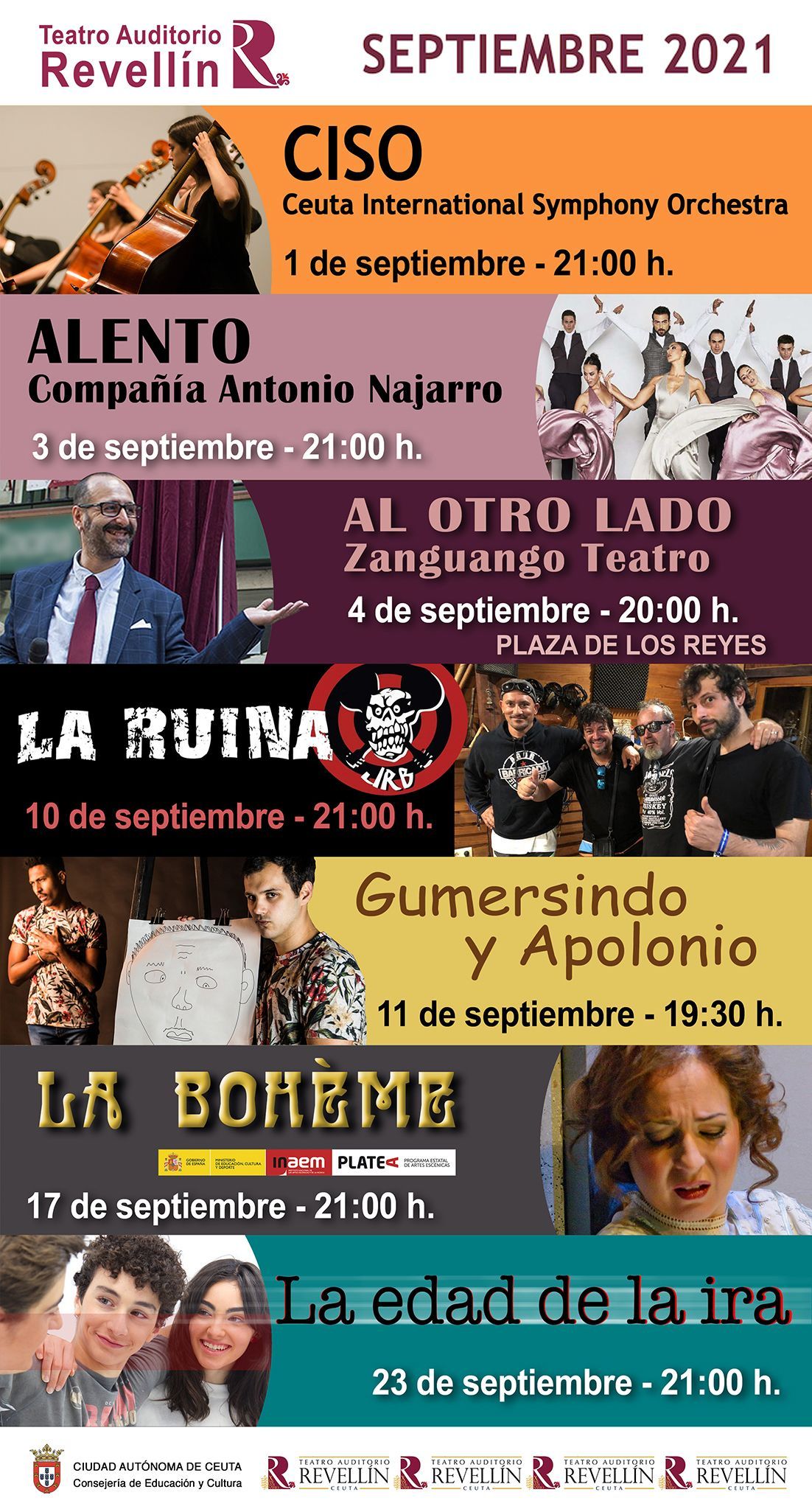 Cultura reiniciará el 1 de septiembre la temporada en el Teatro del Revellín