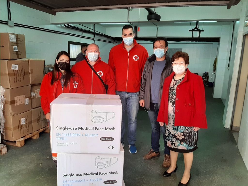 La Delegación del Gobierno hace entrega de 30.000 mascarillas