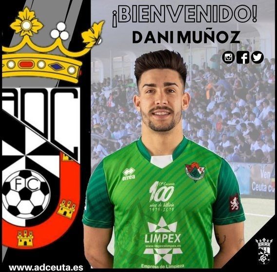 Dani Muñoz, jugador de la AD Ceuta B, condenado por abusos sexuales