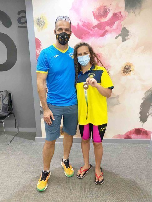 La ceutí Noor Abdeselam, tercera clasificada en 50 braza en el Campeonato de Andalucía
