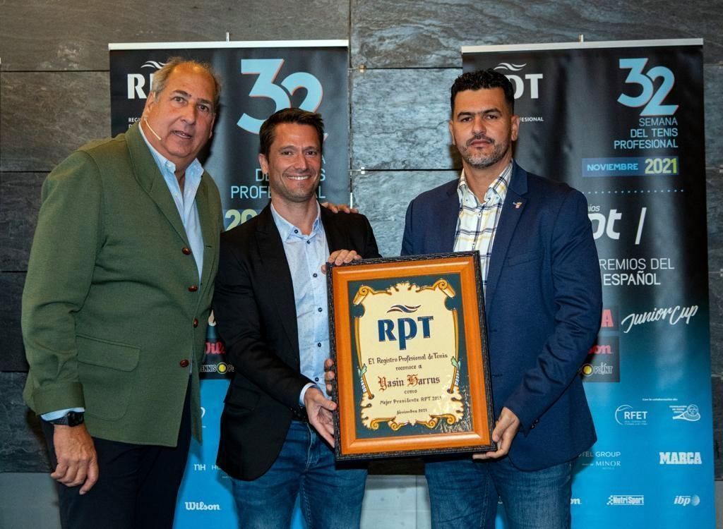 Yasin Harrus distinguido como mejor presidente 2021 por el Registro Profesional del Tenis