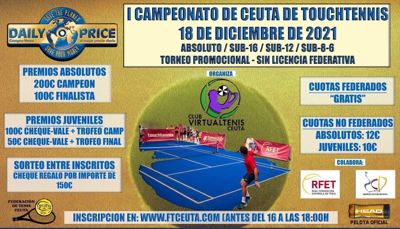 El 18 de diciembre comenzará el I Torneo Touchtennis de Ceuta