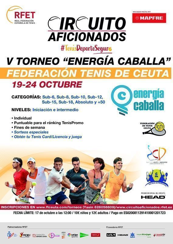 El día 19 da comienzo el V torneo de aficionados "Energia Caballa" 