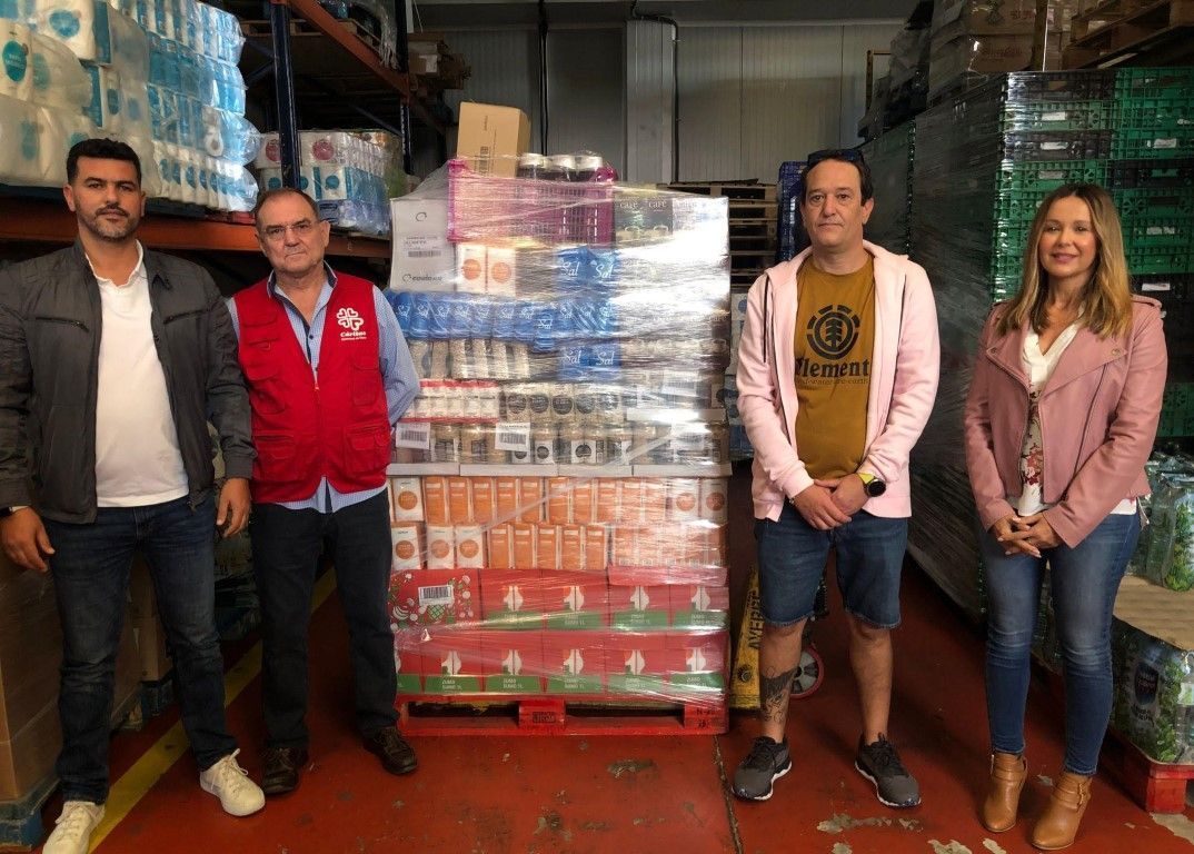La Federación de Tenis entrega al Banco de Alimentos 1.500 kilos de alimentos recogidos en el Open Ciudad de Ceuta