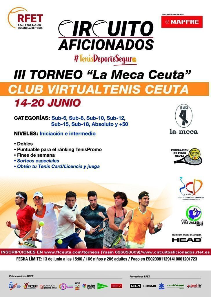 El 14 de junio arranca el III torneo de aficionados de tenis