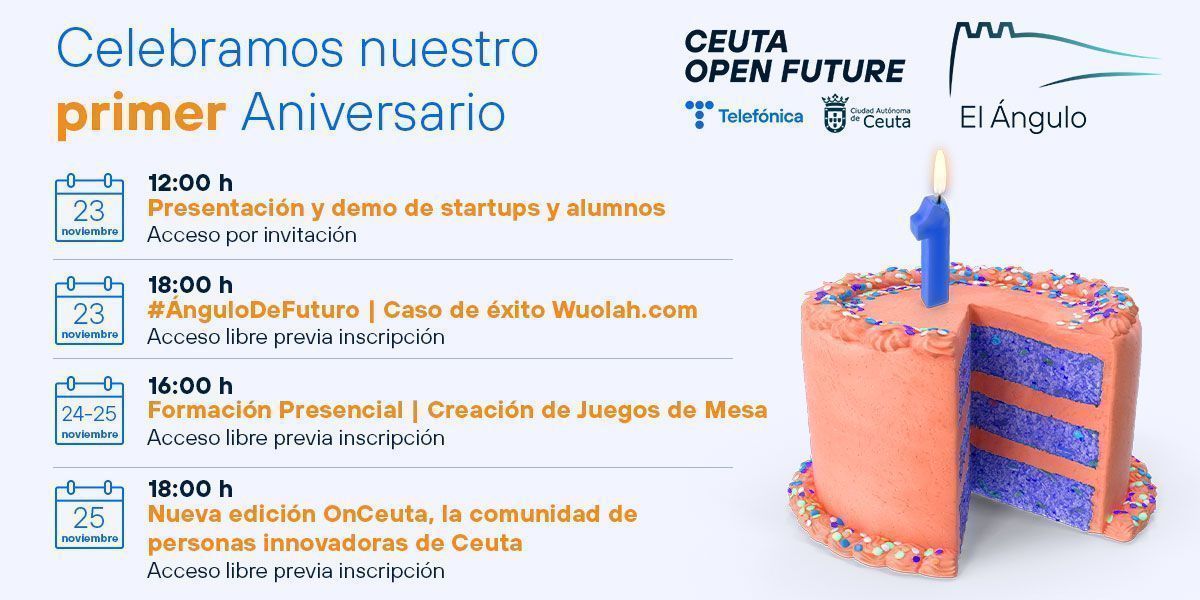 Ceuta Open Future celebrará su primer aniversario con la realización de varios eventos