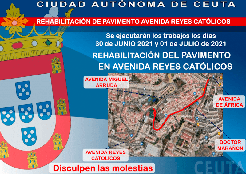 La campaña de asfaltado continúa en la Avenida Reyes Católicos
