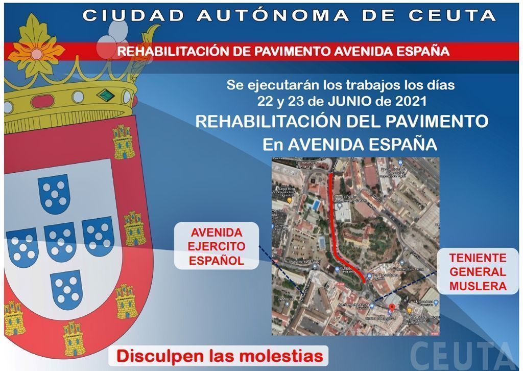La campaña de rehabilitación del pavimento continúa hoy y mañana en la Avenida España