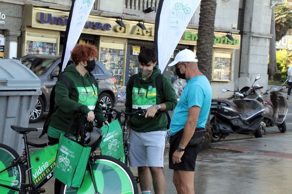 Medio Ambiente y Ecoembes presentan la campaña 'Trate el vidrio a la vuelta' y su pelotón 'Vidrio Team'