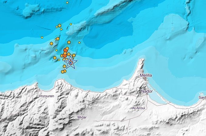 Un terremoto de magnitud 4 se percibe en Melilla y deja réplicas