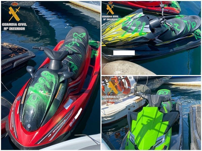 La Guardia Civil incauta 38 kilos de hachís y detiene a 6 personas en dos operaciones