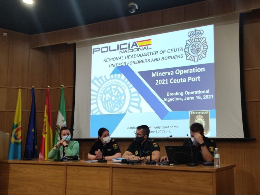 La Policía Nacional coordina y dirige la Operación MINERVA’21 junto a FRONTEX en los puertos de Algeciras, Ceuta y Tarifa 