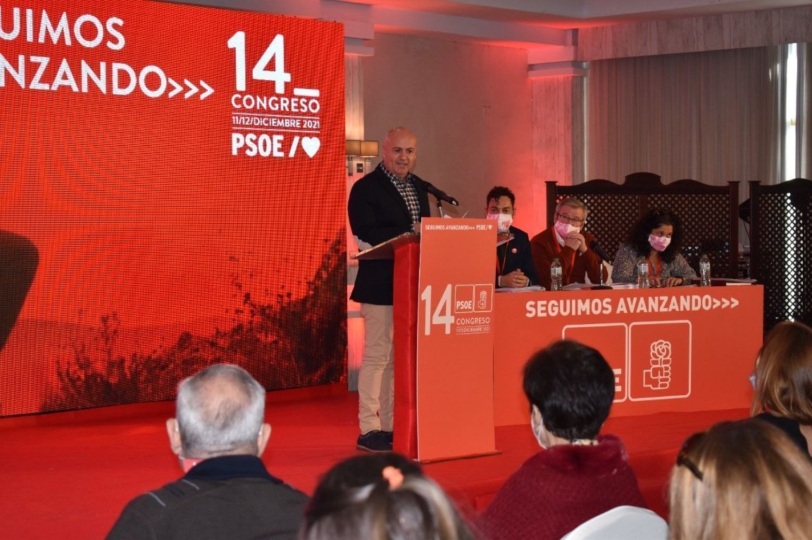 Juan Gutiérrez interviene en el acto de clausura del Congreso Regional del PSOE de Melilla