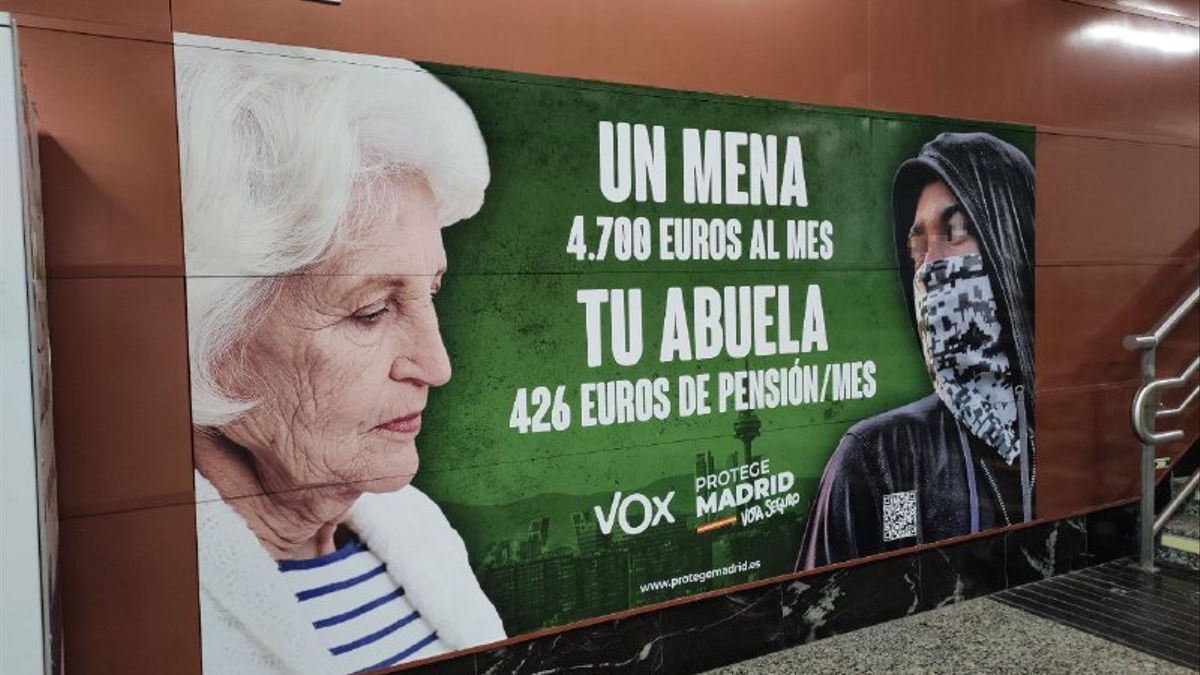 Rechazo unánime a un cartel de Vox sobre los MENA que el Gobierno lleva a la Fiscalía