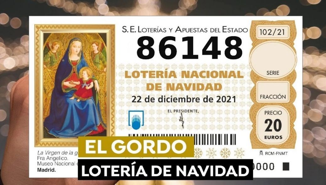 El número 86.148, el “gordo” de la Navidad