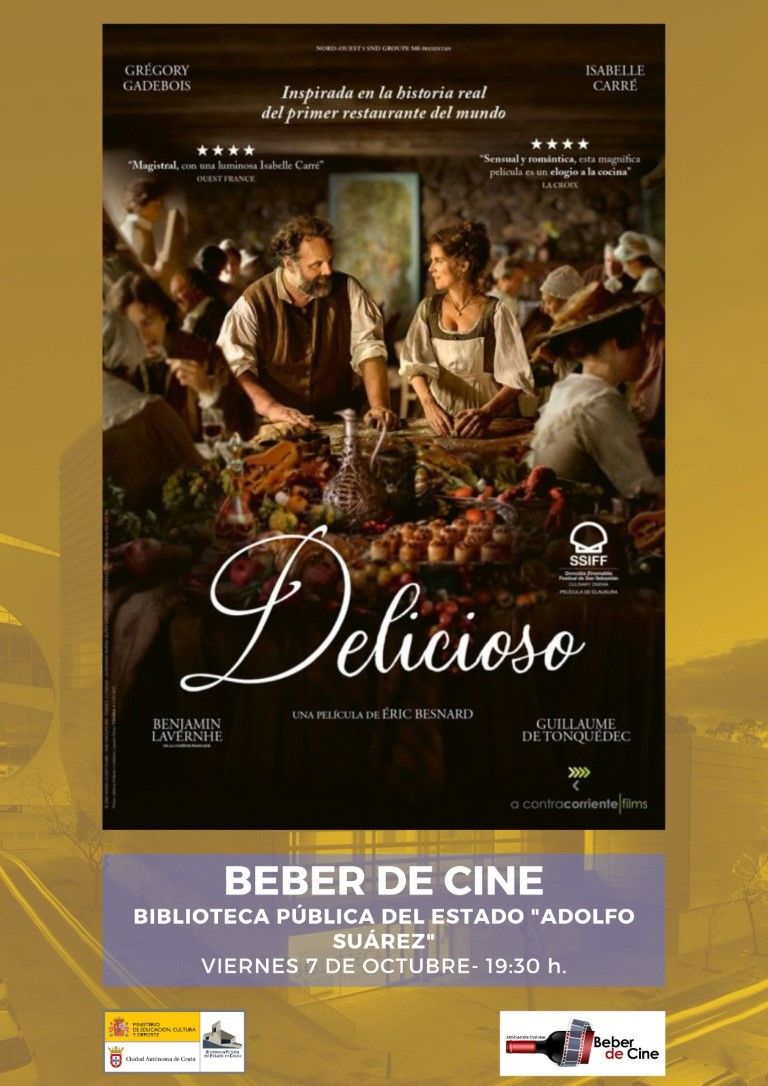 Beber de Cine proyectará en octubre la película “Delicioso”