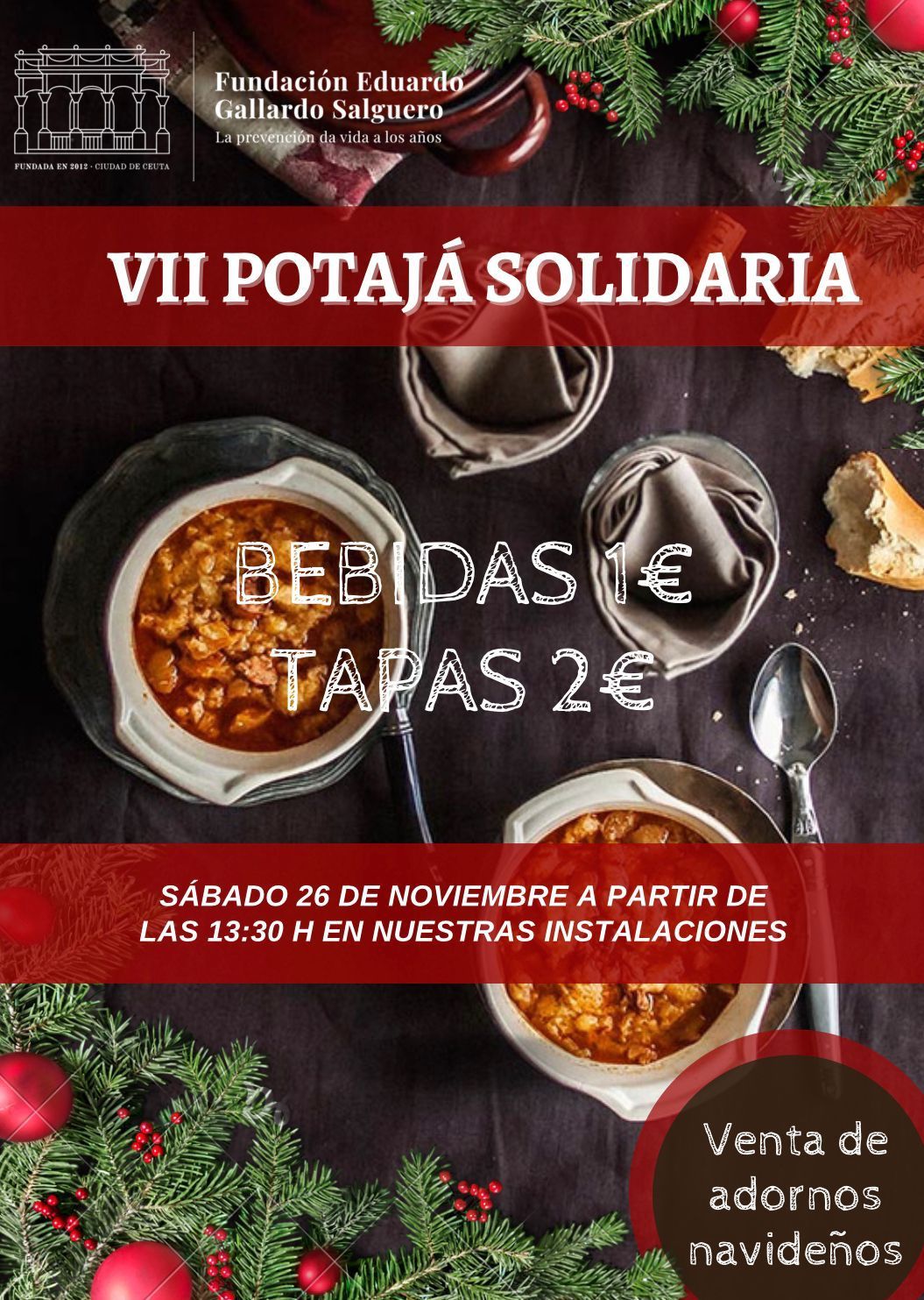 La Fundación Eduardo Gallardo organiza la VII Potajá Solidaria