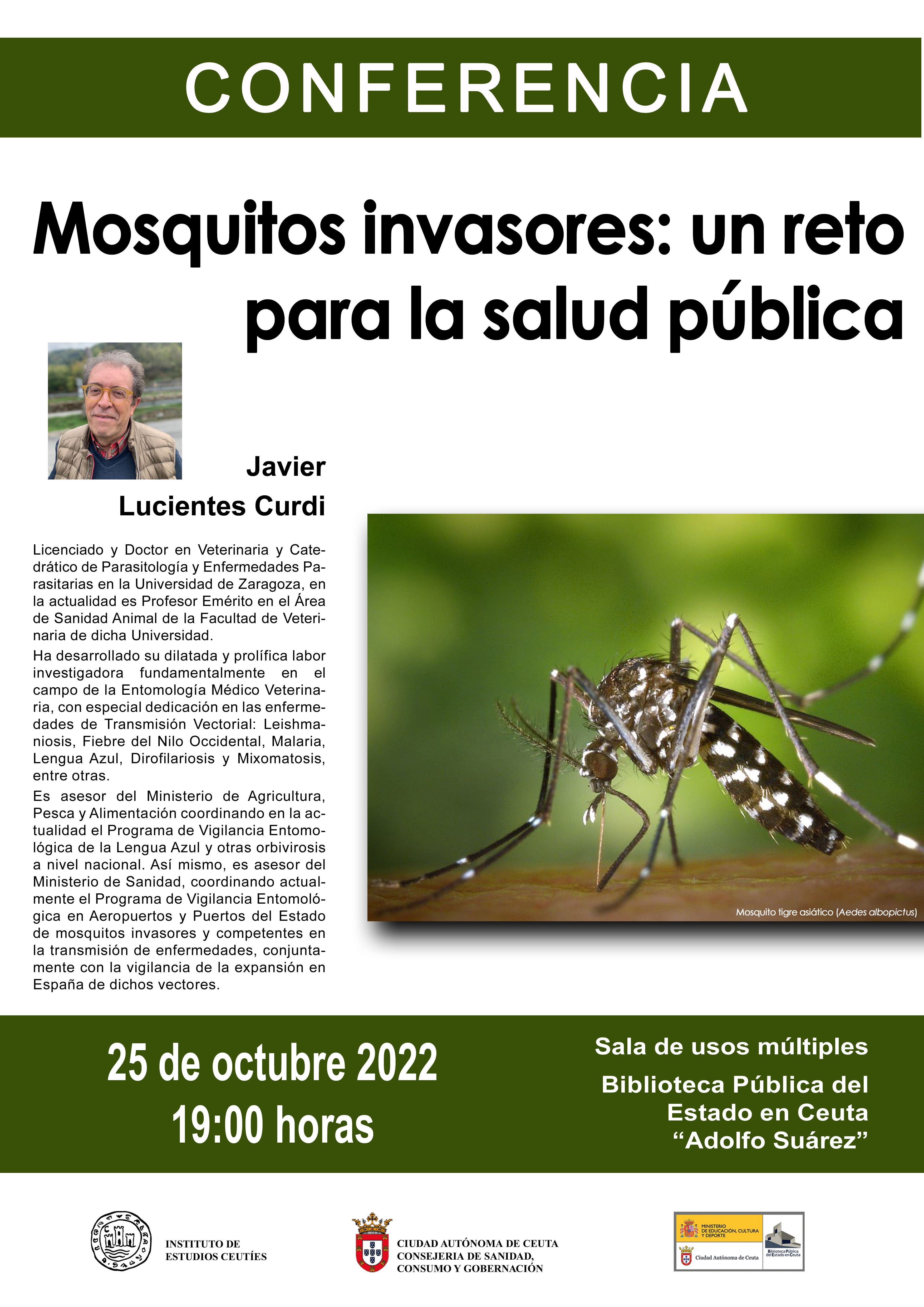 Programada una conferencia sobre mosquitos invasores