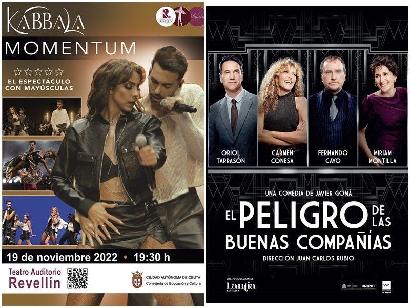 Cultura pone a la venta mañana las entradas del  musical Momentum y la comedia El peligro de las buenas compañías