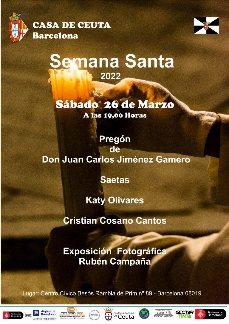 Jiménez Gamero será el pregonero de la Semana Santa de la Casa de Ceuta en Barcelona
