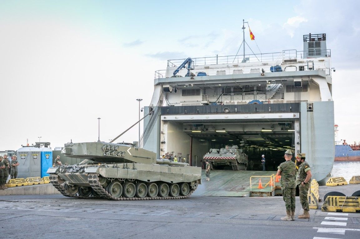 Regresan a Ceuta los militares que estaban de maniobras en Zaragoza