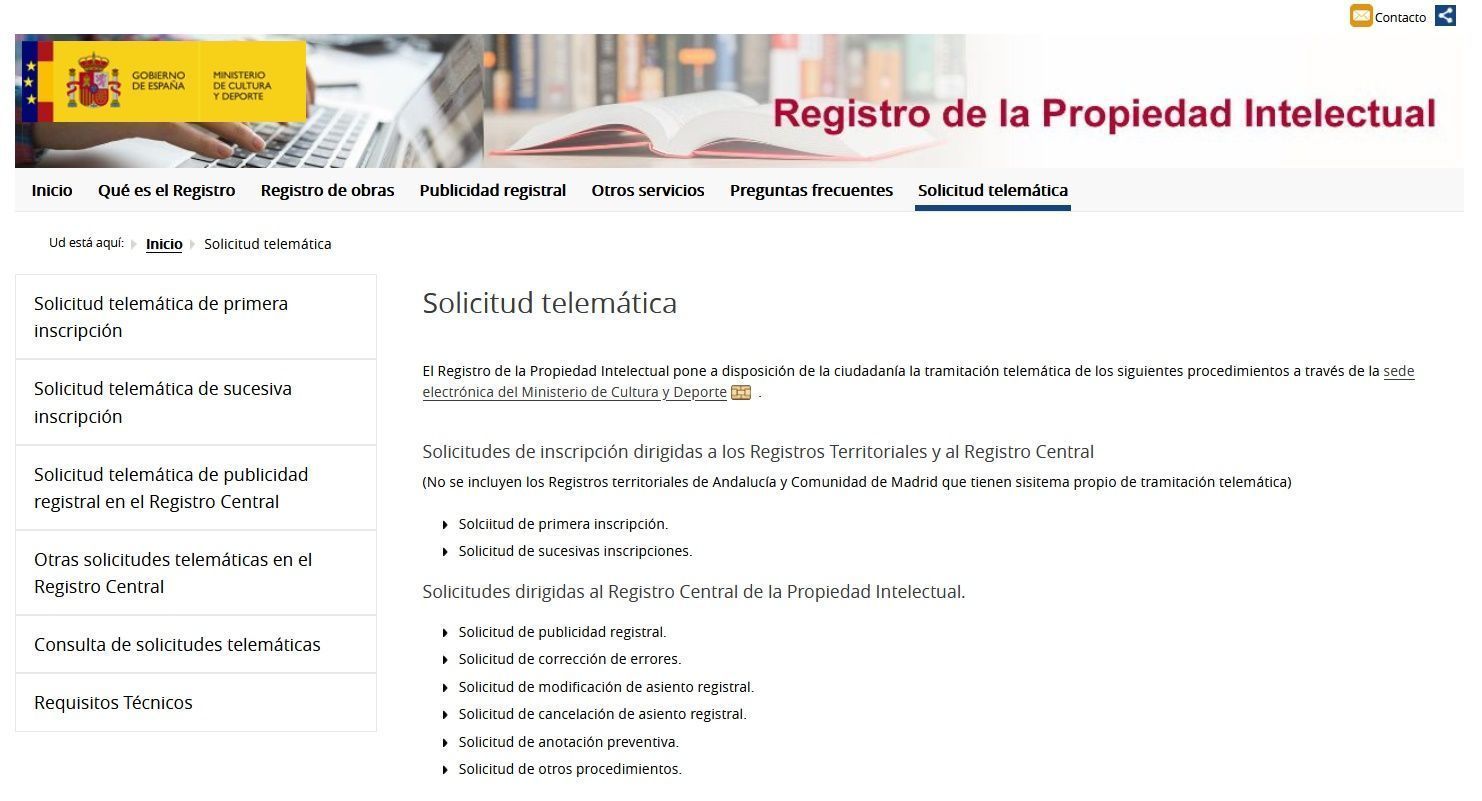 El Ministerio de Cultura y Deporte pone en marcha la aplicación informática del Registro de la Propiedad Intelectual (RePI)
