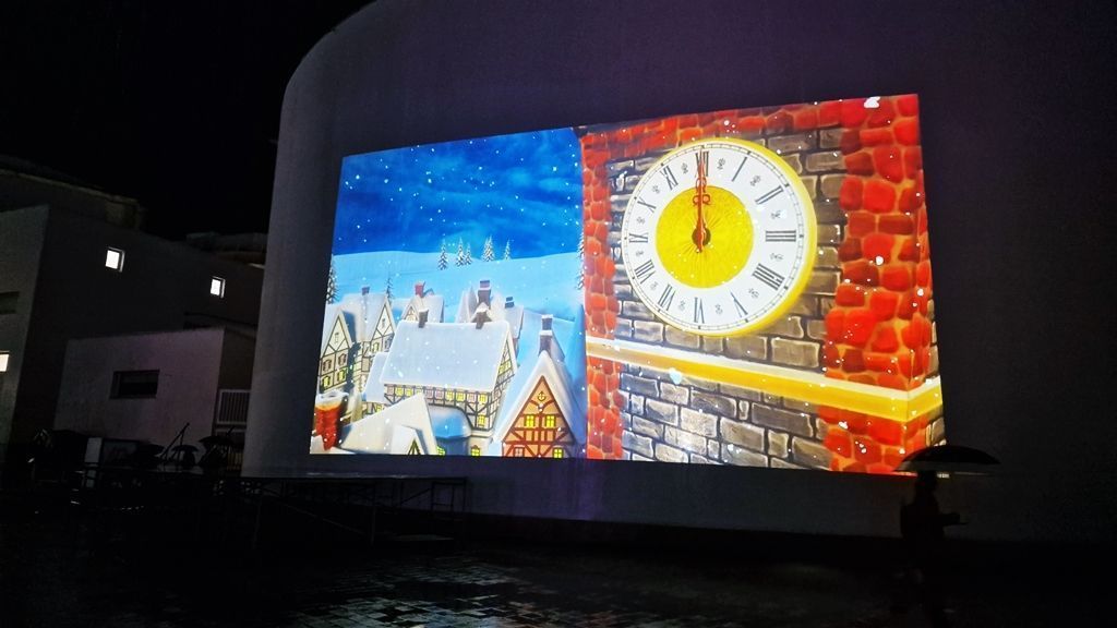 Nelson Mandela acoge desde este jueves un espectacular VideoMapping navideño