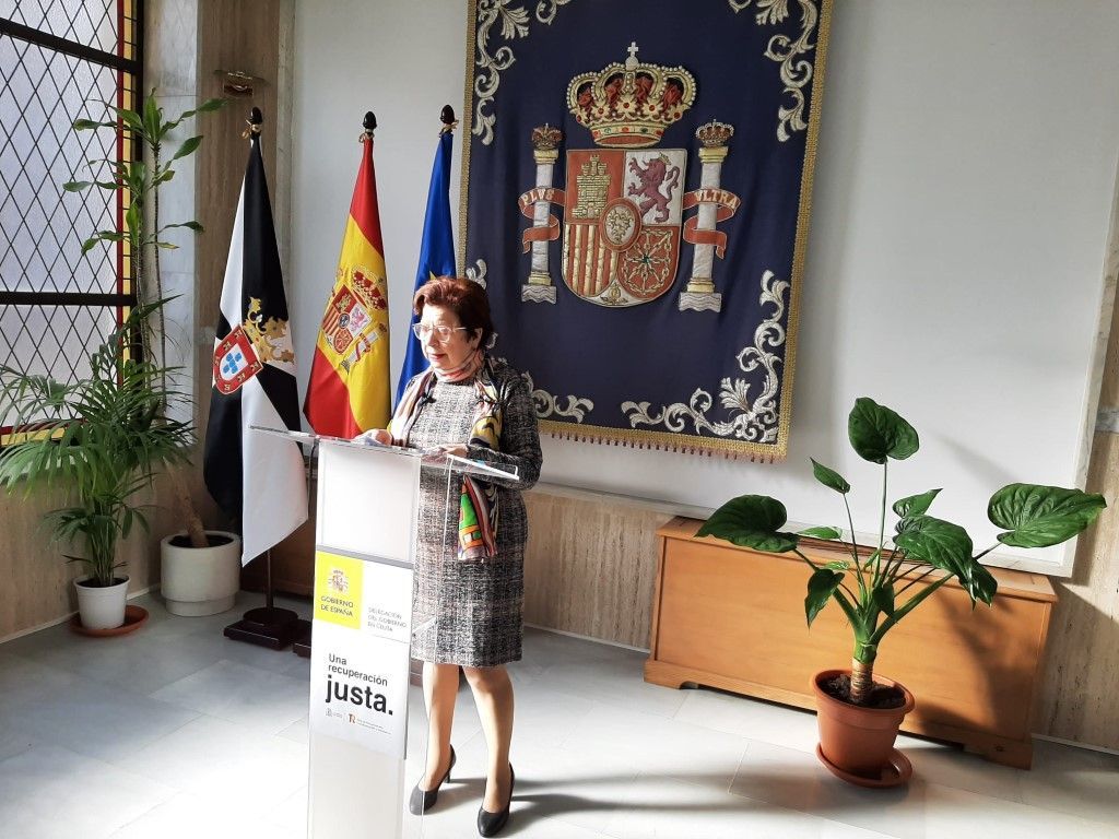 La Delegada del Gobierno destaca el interés del Gobierno de España para  seguir avanzando en derechos, lograr una recuperación justa y garantizar el futuro de Ceuta y sus ciudadanos