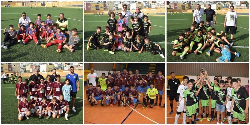 Entrega de trofeos para los campeones y subcampeones de tres categorías de la Base 