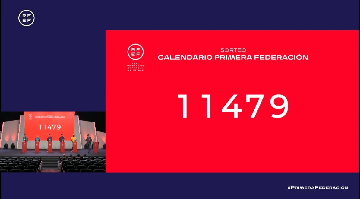 Sorteo calendario 1 rfef