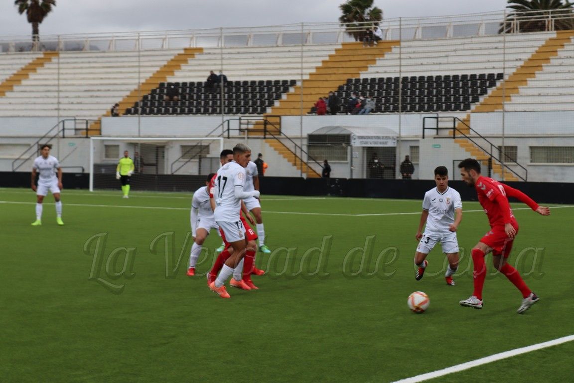 El Ceuta B cae derrotado ante el Utrera (1-2) tras adelantarse en el marcador
