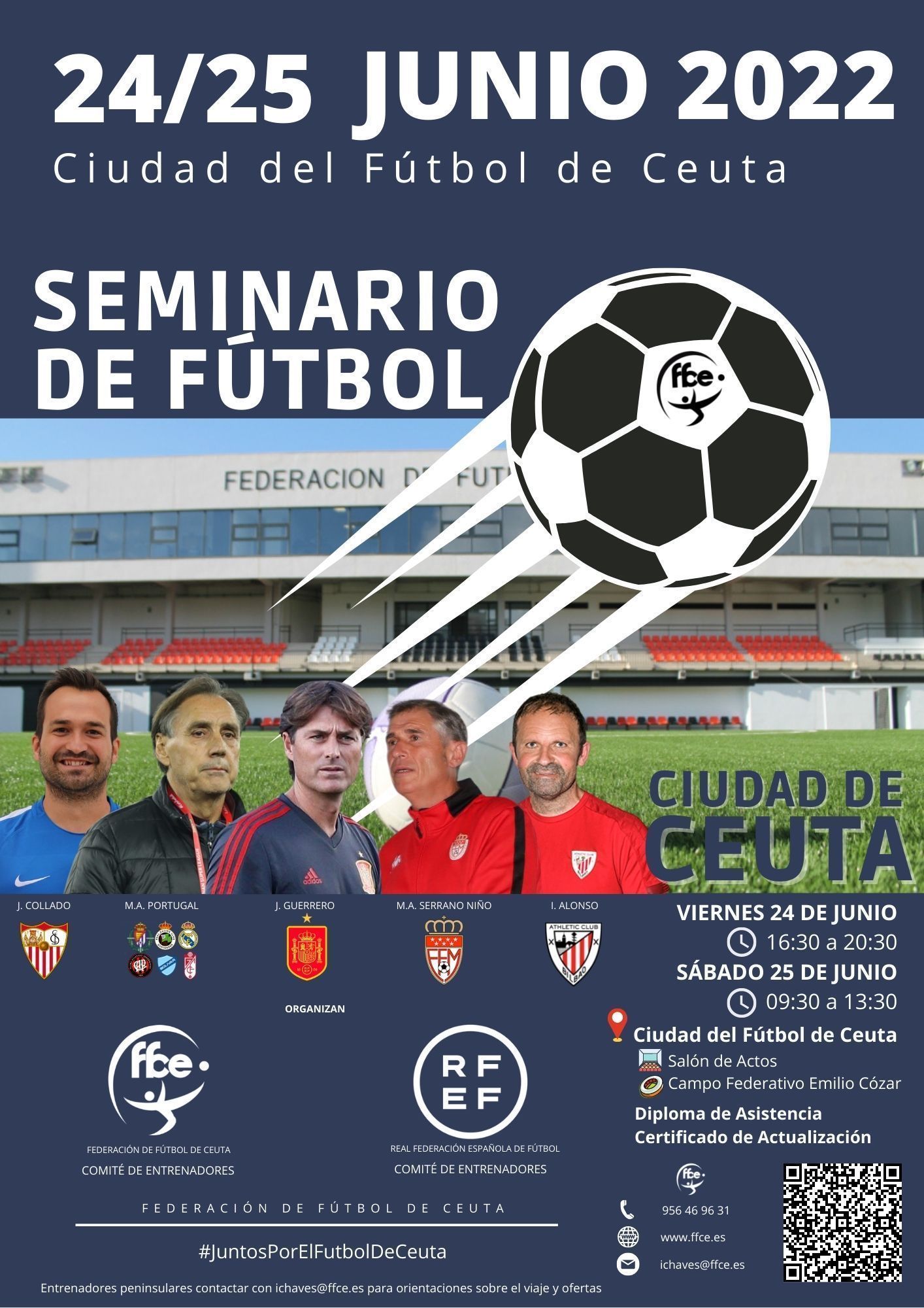 El Comité de Entrenadores organiza un Seminario de Fútbol los días 24 y 25 de junio