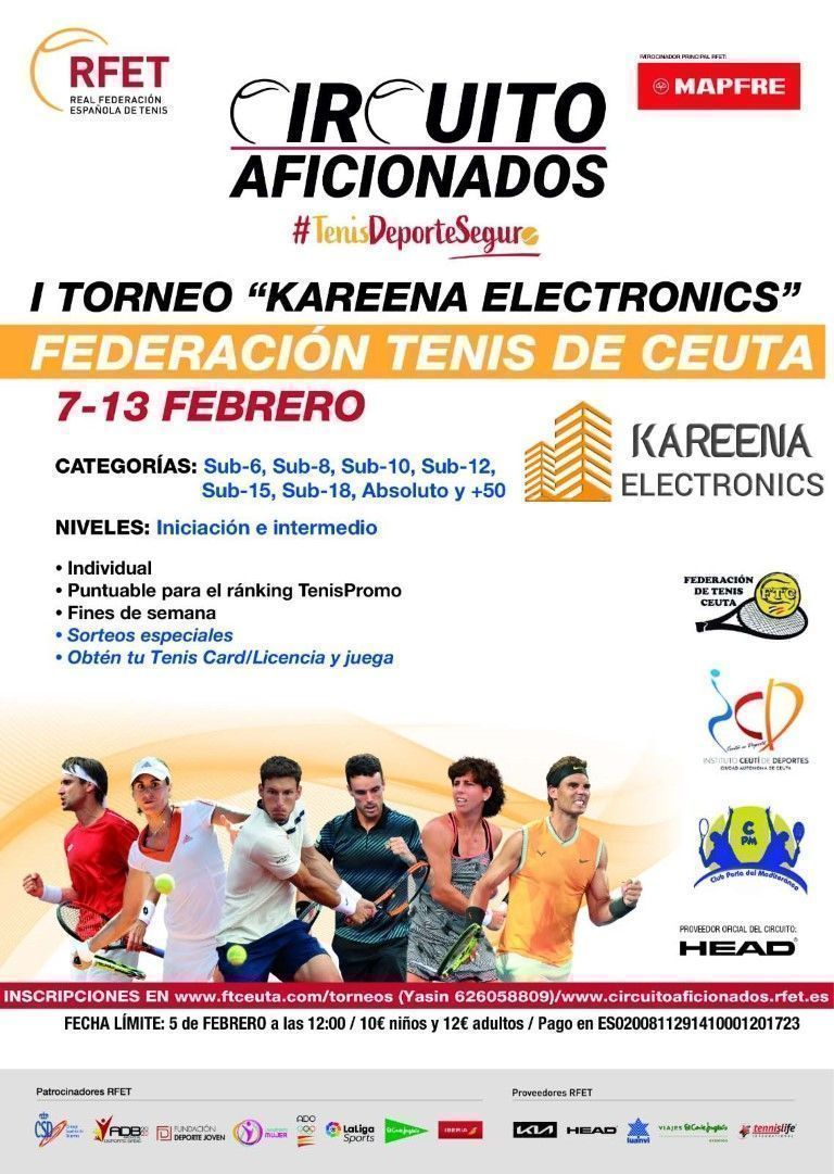 La Federación de Tenis prepara el I Torneo de Aficionados del año