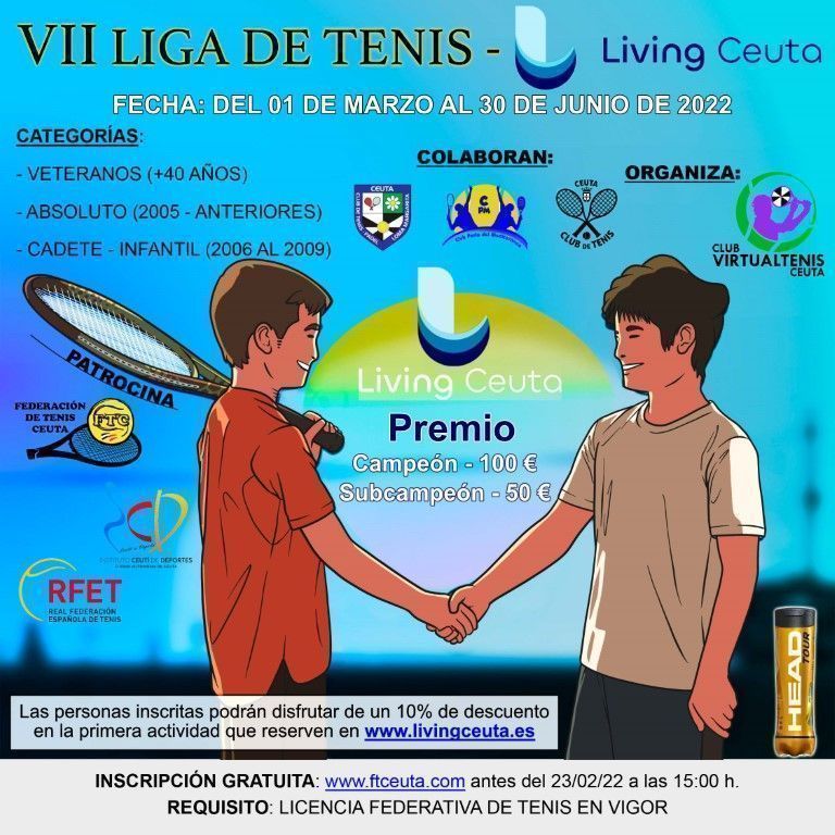 La Federación de Tenis convoca la VII Liga de Tenis de Ceuta
