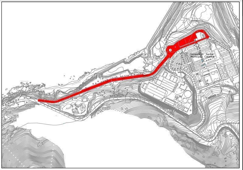 Acemsa pavimentará la carretera de acceso al cementerio de Santa Catalina