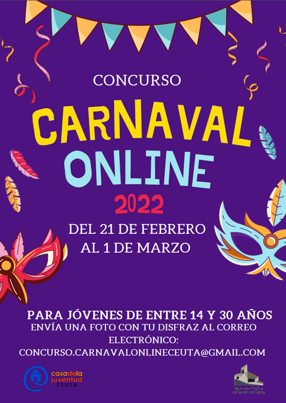 La Casa de la Juventud y la Biblioteca Pública organizan un concurso fotográfico online para celebrar el Carnaval       