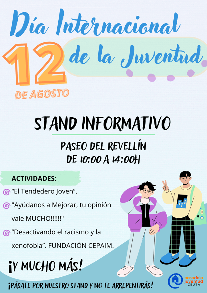 La Ciudad se sumará mañana al Día Internacional de la Juventud con el desarrollo de varias actividades