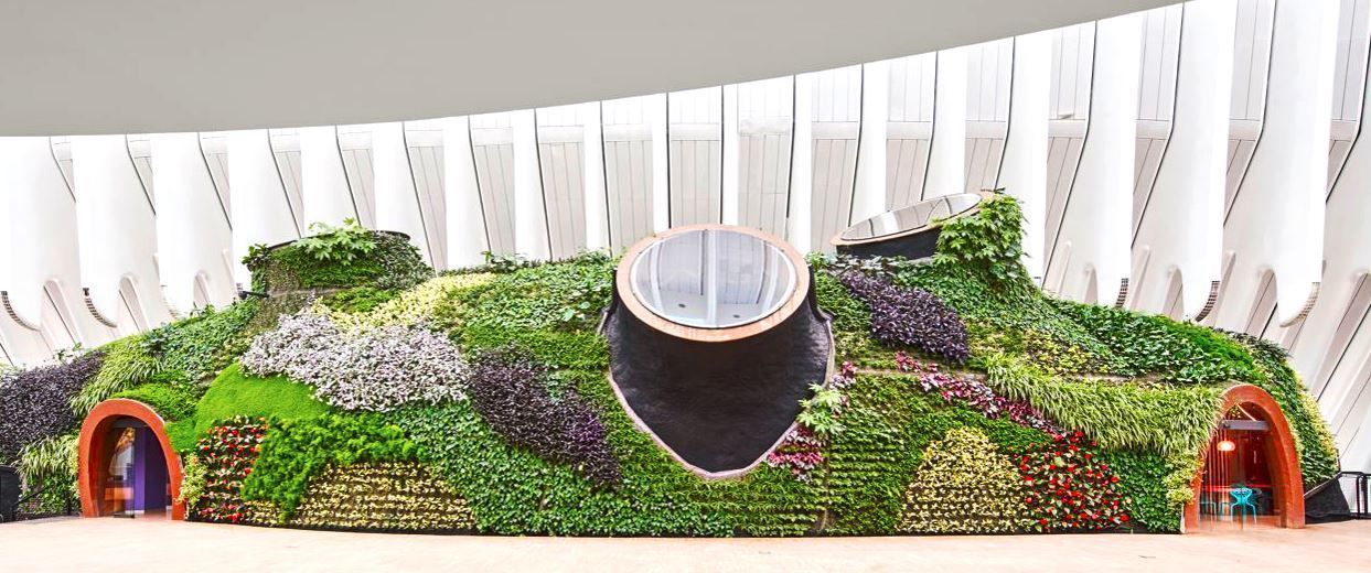 Un ceutí realiza el jardín vertical interior más grande de Europa en la Ciudad de las Artes de Valencia