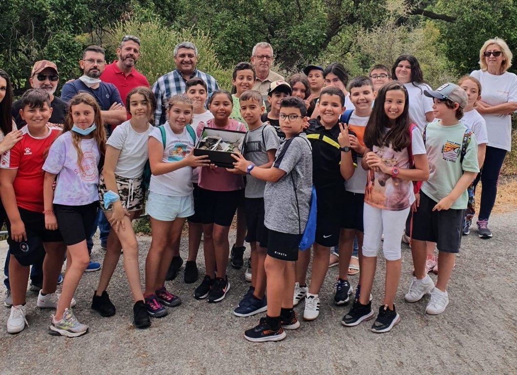Obimasa recibe 16 ejemplares de tortuga mora del CEIP Ortega y Gasset