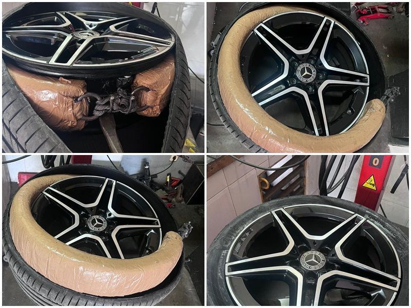 La Guardia Civil interviene 28 kgs. de hachís en los neumáticos de un coche