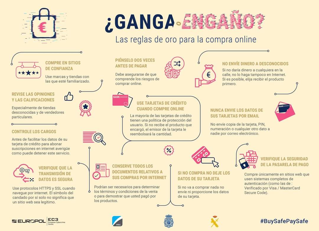 La Policía Nacional recuerda pautas para comprar online con seguridad