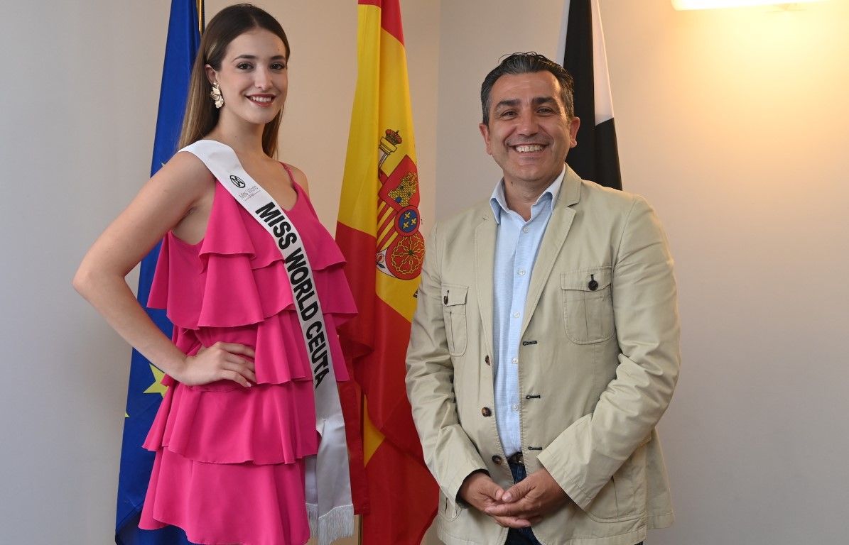 Rontomé recibe a los representantes ceutíes de Miss Mundo y Míster Internacional España 2022